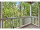 Balcony overlooking the private, wooded backyard at 1250 Parkwood Se Cir # 1213, Atlanta, GA 30339