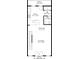 Second floor floorplan with kitchen, dining area, living room, and balcony at 1196 Wylie Se St, Atlanta, GA 30316