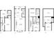Full set of floorplans for all levels of the home at 1196 Wylie Se St, Atlanta, GA 30316