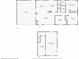 Full floorplan featuring first floor and basement layouts with dimensions at 1492 Sagewood Cir, Stone Mountain, GA 30083