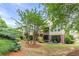 Beautiful backyard featuring a covered patio, lawn, and mature trees, perfect for relaxing and entertaining outdoors at 4228 Laurel Creek Se Ct # 6, Smyrna, GA 30080