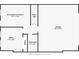 Basement floor plan of entertainment room, office, bathroom, garage, stairs, and closet with dimensions at 4228 Laurel Creek Se Ct # 6, Smyrna, GA 30080