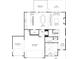 Detailed first-floor plan with kitchen, living spaces, garages, study, half-bath, and labeled dimensions at 723 Crest Line Trl, Powder Springs, GA 30127