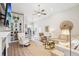 Inviting living room with custom built-ins, a fireplace, and ample natural light at 333 Lauren Ln, Woodstock, GA 30188