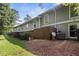 Spacious backyard with grassy area, patio, and privacy fence at 4960 Meadow Ln, Marietta, GA 30068