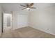 Neutral bedroom with double closet and view to the entry at 4960 Meadow Ln, Marietta, GA 30068