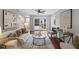 Stylish living room with hardwood floors, natural light, and contemporary furnishings at 4960 Meadow Ln, Marietta, GA 30068