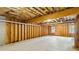 Unfinished basement with exposed ceiling, concrete floor, and partially framed walls at 638 Glen Valley Way, Dacula, GA 30019