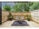 Cozy fenced in patio with neutral decor and outdoor seating at 115 Biscayne Nw Dr # F10, Atlanta, GA 30309