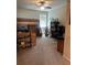 Bedroom featuring carpet and a loft bed with storage drawers and bookshelf at 2159 Holland Creek Ln, Buford, GA 30519