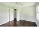 Bright bedroom with hardwood floors at 3551 Clay Rd, Austell, GA 30106