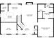 Layout showcasing the first floor with kitchen, living room, office, and bedroom suite dimensions at 6065 Ashbury Ln, Cumming, GA 30028