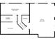 Basement layout with finished room, storage, bathroom stub, and garage at 6065 Ashbury Ln, Cumming, GA 30028