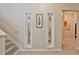 Bright hallway with stairs and decorative display nooks at 2125 Clay Rd, Austell, GA 30106