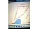 Illustration of a property map showing property line with measurements at 2125 Clay Rd, Austell, GA 30106