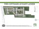 Layout map of The Cottages at East Lanier, showing community features, lot positions, and their relation to the neighborhood at 130 Bartow Street, Lot #3, Fayetteville, GA 30214
