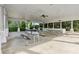 Outdoor pavilion featuring picnic tables and fans, perfect for gatherings and enjoying the outdoors at 405 Mount Vernon Ct, Woodstock, GA 30189