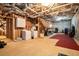 Unfinished basement area with washer and dryer at 2063 Willow Chase Ct, Tucker, GA 30084