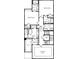 Second floor plan boasts an owner's suite, two bedrooms, two bathrooms, laundry room, and elevator at 2210 Park Walke Dr, Alpharetta, GA 30009