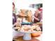 Close-up of pastries for sale on a metal tray at a farmers market at 2210 Park Walke Dr, Alpharetta, GA 30009