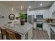 Modern kitchen featuring white cabinets, stainless steel appliances, a large island and pendant lighting at 840 United Ave # 113, Atlanta, GA 30312