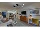 Bright living room featuring an open floor plan, stylish furnishings, and modern lighting fixtures at 840 United Ave # 113, Atlanta, GA 30312