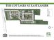 Site plan of the Cottages at East Lanier community, showcasing lot locations and street layout at 150 Bartow Street, Lot #5, Fayetteville, GA 30214