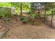 Picturesque tiered backyard with stone steps leading up to garden area, offering a serene outdoor escape at 3745 Meeting St, Duluth, GA 30096