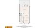 Detailed floor plan showcasing layout of 2nd floor: living room, dining room, kitchen, and deck at 3745 Meeting St, Duluth, GA 30096