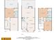 Detailed floor plans showcasing layouts of floors: main floor, 2nd floor, primary bedroom, laundry and bedrooms at 3745 Meeting St, Duluth, GA 30096