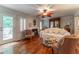 Cozy living room with a fireplace, plush seating, and hardwood floors, perfect for relaxation at 3745 Meeting St, Duluth, GA 30096