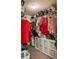 Spacious walk-in closet featuring multiple shelving and storage options for optimal organization at 41 Wexford Nw Cir, Cartersville, GA 30121