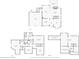 Home's layouts include floor one with kitchen, living room, and garage; the second floor's bedroom layout, and basement at 41 Wexford Nw Cir, Cartersville, GA 30121