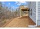 Large backyard with walkout wooden deck offering great outdoor enjoyment at 109 Laurelwood Ln, Dallas, GA 30157