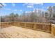 Wooden deck overlooking a wooded area at 109 Laurelwood Ln, Dallas, GA 30157