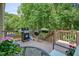 Outdoor deck with grill and seating area offering a pleasant space for outdoor cooking and relaxation at 1680 Laleiah Dr, Cumming, GA 30041