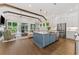 Open concept kitchen and living room with high ceilings and large windows at 309 Mcdaniel Pl, Canton, GA 30115