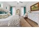 Bright bedroom with large bed, neutral tones, and stylish curtains at 309 Mcdaniel Pl, Canton, GA 30115