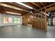 The unfinished basement has exposed wood beams, ductwork, and a concrete floor at 3885 Lake Juliette Dr, Buford, GA 30519