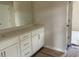 Bathroom vanity with quartz countertop and undermount sink at 344 Riverwood Pass, Dallas, GA 30157