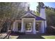A covered gazebo with white columns and a dark roof at 344 Riverwood Pass, Dallas, GA 30157
