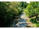 Scenic view of a gently flowing river surrounded by lush green trees and vegetation at 4020 Connolly Ct, Roswell, GA 30075