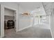 This massive walk-in closet also has an area for laundry, offering more storage than imaginable at 4020 Connolly Ct, Roswell, GA 30075