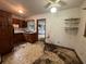 Bright dining area with ceiling fan and view into other rooms at 2588 Sandtown Sw Rd, Marietta, GA 30060
