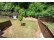 Spacious backyard with privacy fence and manicured lawn at 203 Holden Way, Woodstock, GA 30189