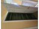 Attic access door and shelving in home for convenient and discreet storage at 2670 Foxlair Trl, South Fulton, GA 30349