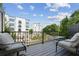 Outdoor patio with comfortable seating and views of the surrounding neighborhood at 215 Arizona Ne Ave # 3, Atlanta, GA 30307