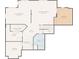 Basement floor plan features a billiard room, recreation room, and bedroom at 410 Hickory Fairway Ct, Woodstock, GA 30188