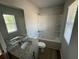 Bathroom with shower and tub combination, granite counters, and vanity at 108 Deer Xing, Temple, GA 30179