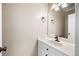 Bathroom with white vanity, neutral walls, and mirror at 260 Manning Sw Rd # 76, Marietta, GA 30064
